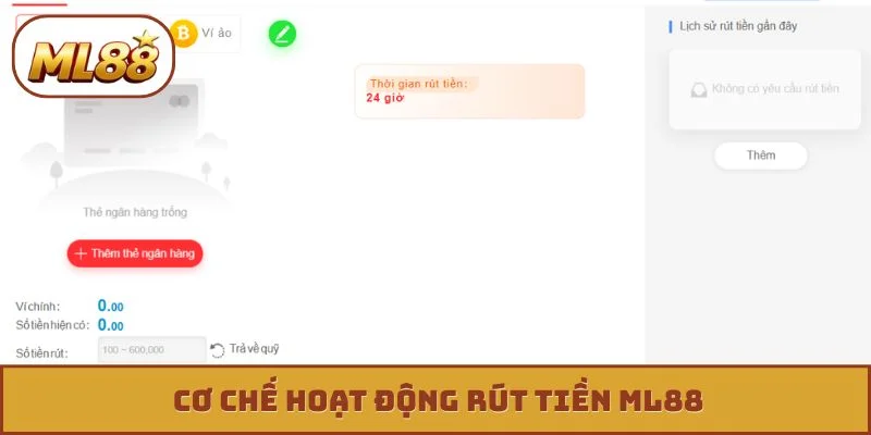 Rút Tiền ML88 Cơ chế hoạt động rút tiền ML88