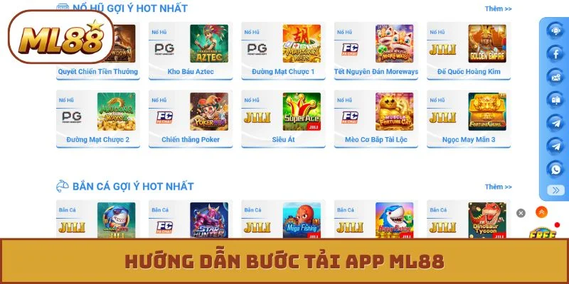 Tải App ML88 Hướng dẫn bước tải app ML88