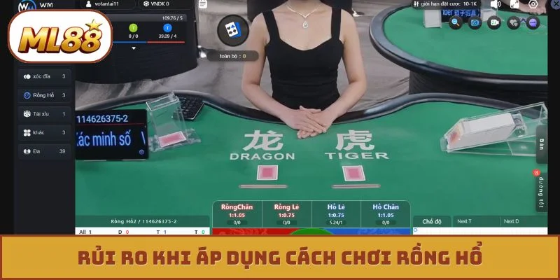 Rủi ro khi áp dụng cách chơi rồng hổ