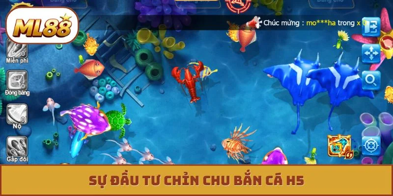 Sự đầu tư chỉn chu bắn cá h5